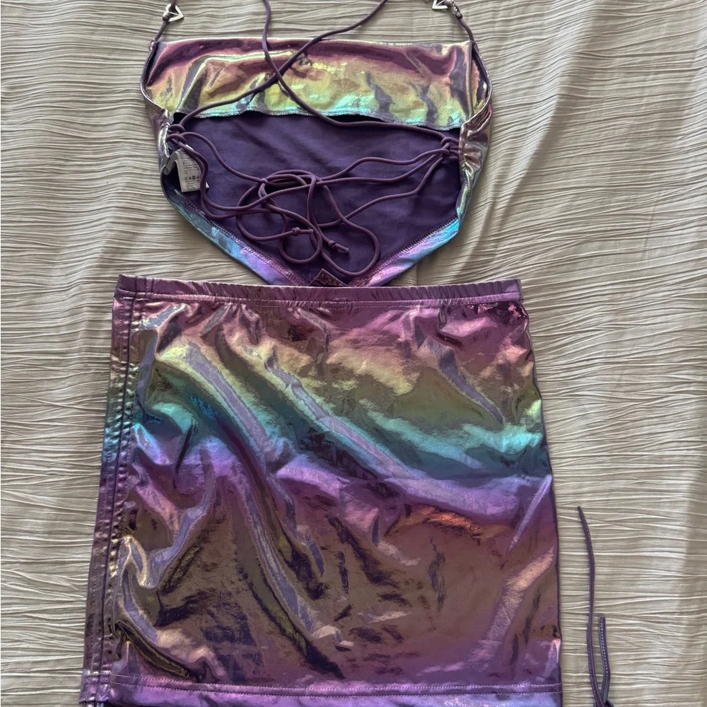 Iridescent Purple Two-Piece Set - Picture 7 of 8